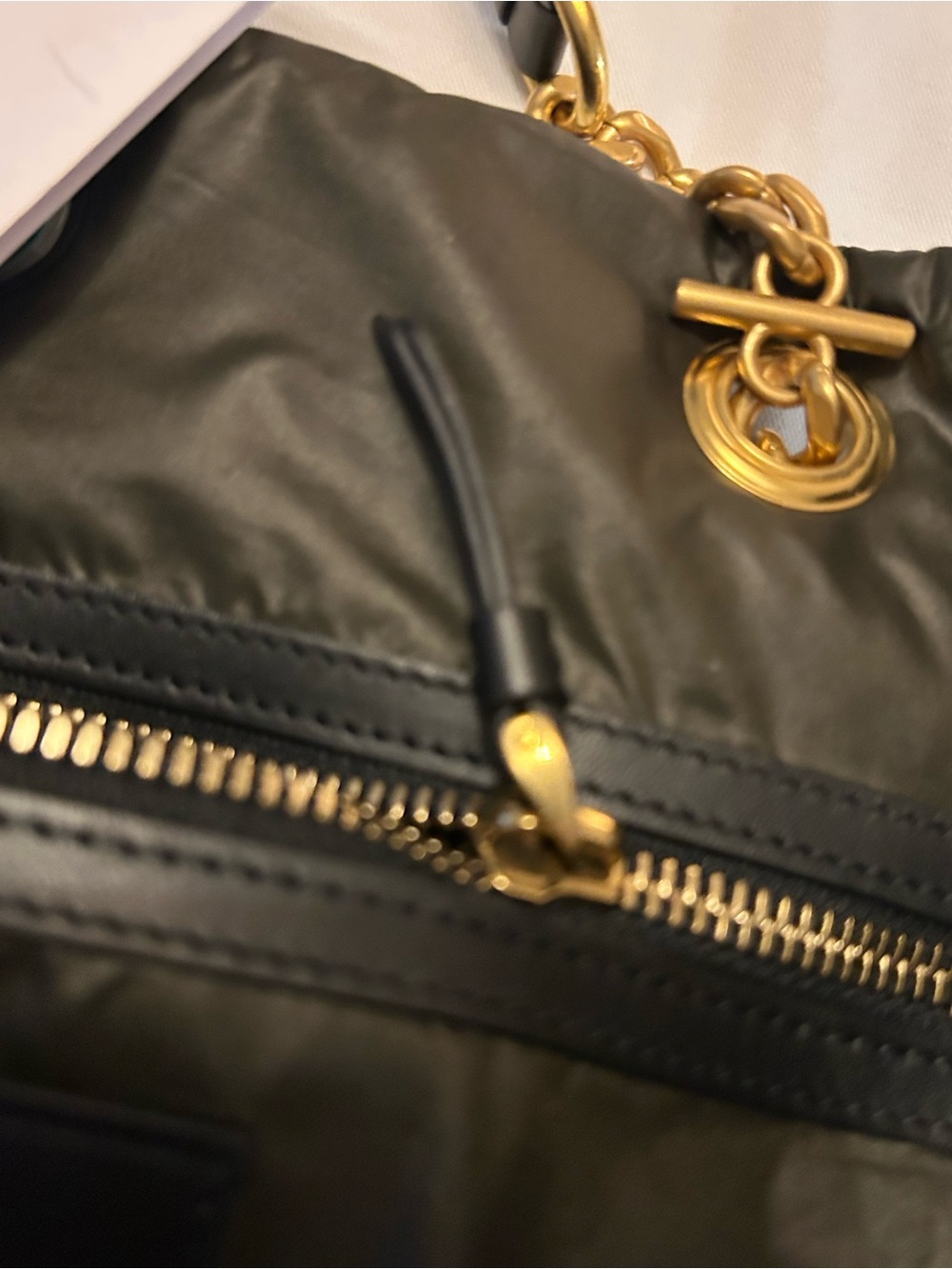 Balmain Black Quilted Tote with Gold Hardware and tags - Picture 12 of 13